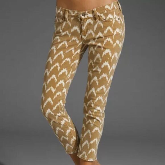 NWT 7 for all mankind the skinny crop printed jean - Picture 1 of 5